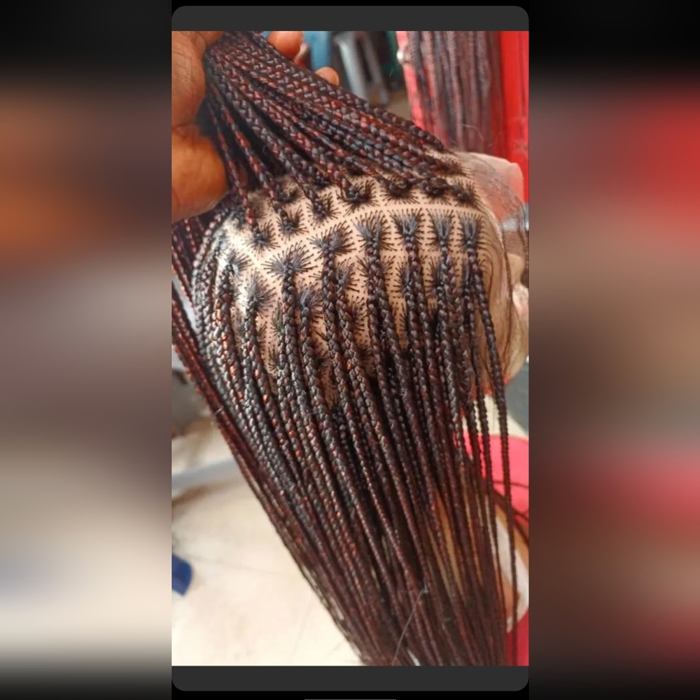 Full lace wig box braids